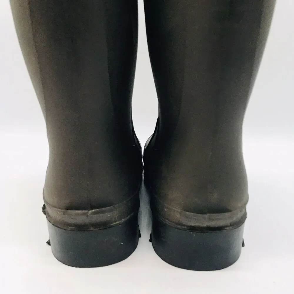 Northerner Waterproof Rubber Rain Boots Men 6 Women 8 Brown Chore Farm USA Made